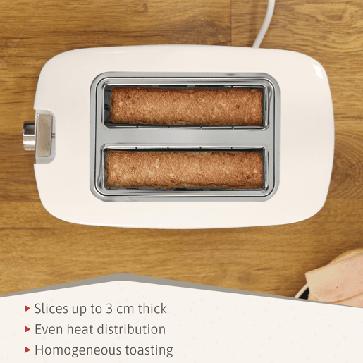 Briebe SKT1178WHT Elegance Conjunto de Torradeira de Pão 2 Fatias + Chaleira Elétrica 1,7L + Máquina de Café Filtro 10 Chávenas, , Branco