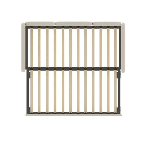 Sofá-cama tamanho twin - com gavetas de arrumação, estofado em veludo - bege Sofá-cama tamanho twin - com gavetas de arrumação, estofado em veludo - bege