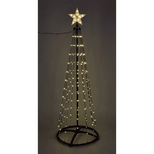 Well Home Árvore de Natal com 550 Luzes LED Branco Quente com Comando - Altura 300 cm