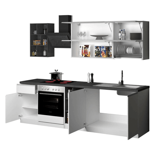Cozinha 29 Prateleiras em Madeira Nobilitada