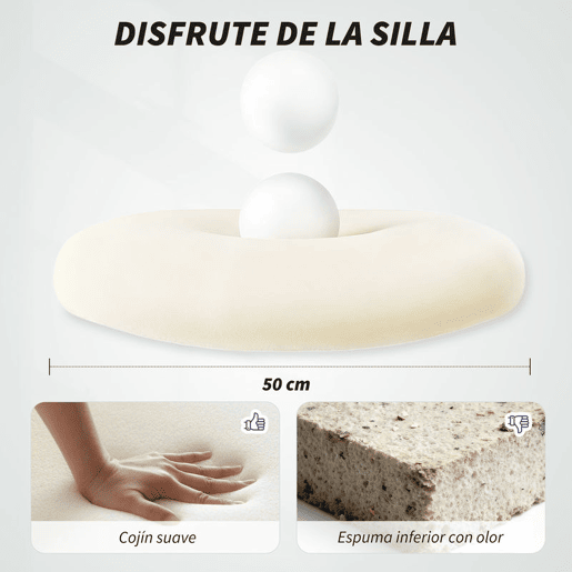 HOMCOM Cadeira de Escritório Ergonómica Cadeira de Escritório Giratória com Suporte Lombar e Apoios de Braços 3D Dobráveis Apoio de Cabeça Integrado Função de Basculante e Altura Ajustável 64x65x108-118 cm Preto