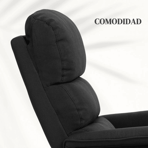 HOMCOM Poltrona Relax Reclinável Elétrica Poltrona Levanta Pessoas com Controlo Remoto e Bolso Lateral Poltrona Elétrica para Sala de Estar Dormitório 66x90x96 cm Preto