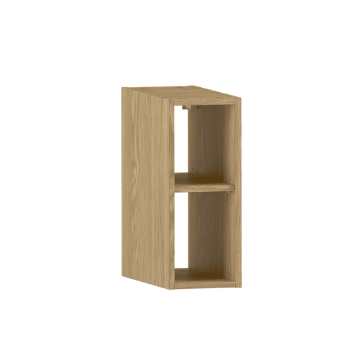 Conjunto móvel lavatório duplo 140cm 2 nichos e coluna Astrid Madeira