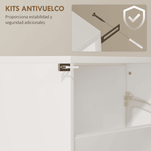 HOMCOM Sapateira Estreita com Espelho 4 Portas Abatíveis Sapateira para Entrada Corredor para 12 Pares de Sapatos Para Corredor Espaços Reduzidos 63x17x146 cm Branco HOMCOM Sapateira Estreita com Espelho 4 Portas Abatíveis Sapateira para Entrada Corredor para 12 Pares de Sapatos Para Corredor Espaços Reduzidos 63x17x146 cm Branco