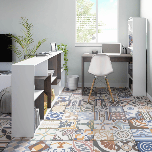 Estante Kawa em branco artik e óxido 180x80x25 cm Estante Kawa em branco artik e óxido 180x80x25 cm