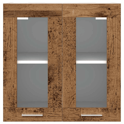 Armário de parede para cozinha - Cozinha modular com porta de vidro