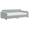 Sofá-cama, Sofá conversível com colchão 90x200 cm veludo cinzento-claro