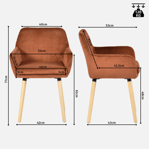 Conjunto 6 Cadeiras De Jantar Estofadas Em Veludo Cotelê Cor Tijolo Com Assento Almofadado Pernas Em Madeira Estilo Nórdico Design Moderno Ideal Para Sala De Jantar Ampla Cozinha Ou Sala De Estar Conjunto 6 Cadeiras De Jantar Estofadas Em Veludo Cotelê Cor Tijolo Com Assento Almofadado Pernas Em Madeira Estilo Nórdico Design Moderno Ideal Para Sala De Jantar Ampla Cozinha Ou Sala De Estar