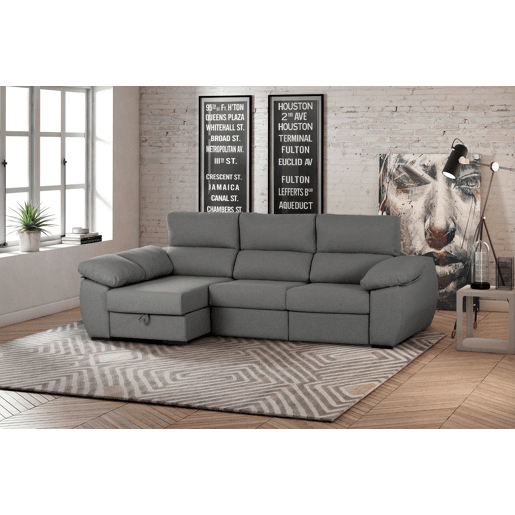 Sofá-cama Chaise longue Distinction Marengo Esquerda
