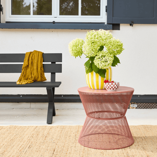 Banco de jardim de alumínio, 2 lugares Antracite - 120x50.5x70 cm