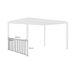 Barra de para pérgola bioclimática de aluminio, 3m 272x26 Barra de para pérgola bioclimática de aluminio, 3m 272x26 Gris
