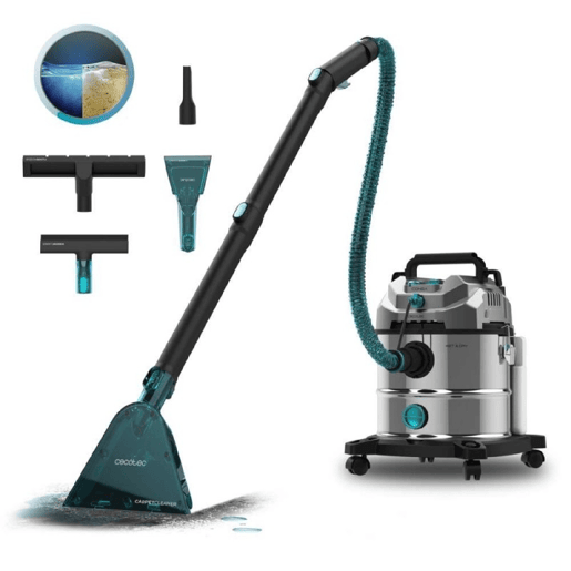 Cecotec Aspirador de Sólidos, Líquidos, Estofos e Tapetes com Fio Conga CarpetClean 20000 Pro Ultra. 1600W, 21kPa Cecotec Aspirador de Sólidos, Líquidos, Estofos e Tapetes com Fio Conga CarpetClean 20000 Pro Ultra. 1600W, 21kPa