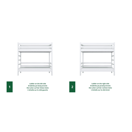 Beliche de madeira N03 branco Beliche de madeira N03 branco