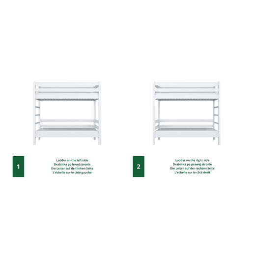 Beliche de madeira N03 branco