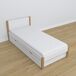 Cama individual de madera con cajón N02 90x190 Cama individual de madera con cajón N02 90x190 Madera