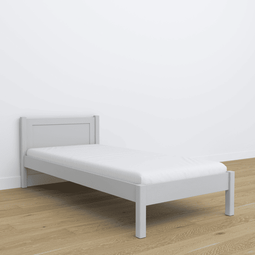 Cama individual de madeira N02 cinza Cama individual de madeira N02 cinza