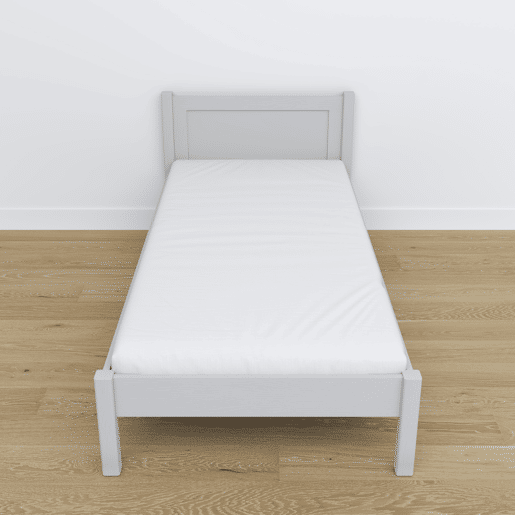 Cama individual de madeira N02 cinza Cama individual de madeira N02 cinza