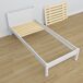 Cama individual con cajón para colchón N02 90x200 Cama individual con cajón para colchón N02 90x200 Blanco/ Gris