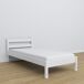 Cama individual de madera N01 80x200 Cama individual de madera N01 80x200 Blanco/ Gris