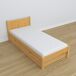 Cama individual con cajón para colchón N02 100x190 Cama individual con cajón para colchón N02 100x190 Pino