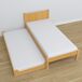 Cama individual con cajón para colchón N02 100x190 Cama individual con cajón para colchón N02 100x190 Pino