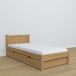 Cama individual de roble con cajón N02 90x180 Cama individual de roble con cajón N02 90x180 Roble