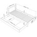 Cama individual de roble con cajón N02 90x180 Cama individual de roble con cajón N02 90x180 Roble