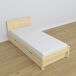 Cama individual de madera con cajón N02 80x190 Cama individual de madera con cajón N02 80x190 Pino