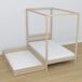 Cama individual de roble con dosel y cajón N01 90x200 Cama individual de roble con dosel y cajón N01 90x200 Roble