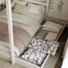 Cama individual de madera con dosel y cajón N01 80x180 Cama individual de madera con dosel y cajón N01 80x180 Blanco/ Gris