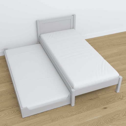 Cama individual com gaveta para colchão N02 cinza Cama individual com gaveta para colchão N02 cinza