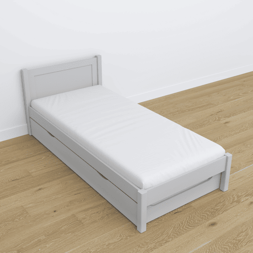 Cama individual com gaveta para colchão N02 cinza Cama individual com gaveta para colchão N02 cinza
