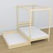 Cama individual de madera con dosel y cajón N01 90x200 Cama individual de madera con dosel y cajón N01 90x200 Pino