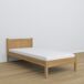 Cama individual de roble N02 80x200 Cama individual de roble N02 80x200 Roble