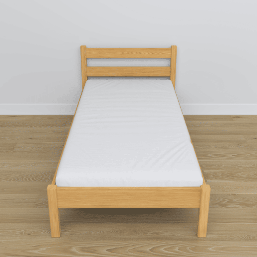 Cama individual de madeira N01 pinho natural
