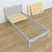 Cama individual de madera con cajón N02 100x200 Cama individual de madera con cajón N02 100x200 Blanco/ Gris