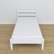 Cama individual de madera N01 120x180 Cama individual de madera N01 120x180 Blanco/ Gris