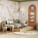 Cama individual de madera con cajón N02 100x190 Cama individual de madera con cajón N02 100x190 Pino