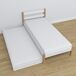 Cama individual de madera con cajón para colchón N01 80x180 Cama individual de madera con cajón para colchón N01 80x180 Madera