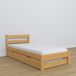 Cama individual de madera con cajón para colchón N01 100x200 Cama individual de madera con cajón para colchón N01 100x200 Pino