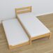 Cama individual de madera con cajón para colchón N01 100x200 Cama individual de madera con cajón para colchón N01 100x200 Pino
