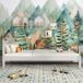 Cama individual de madera N02 90x200 Cama individual de madera N02 90x200 Blanco/ Gris