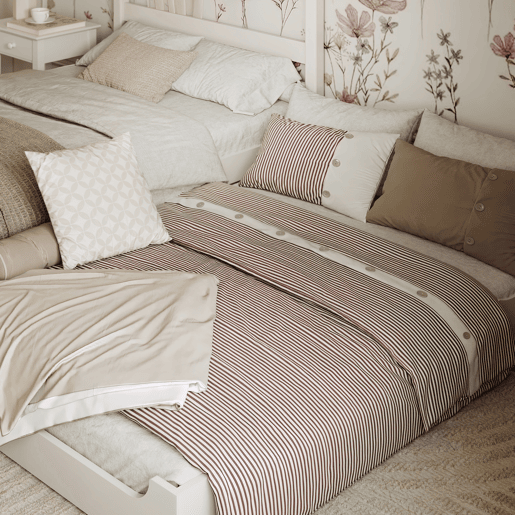 Cama individual de madeira com dossel e gaveta para colchão extra N01 branco