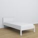 Cama individual de madera N02 120x180 Cama individual de madera N02 120x180 Blanco/ Gris