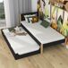 Cama individual con cajón para colchón N02 80x180 Cama individual con cajón para colchón N02 80x180 Negro