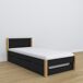 Cama individual con cajón para colchón N02 80x180 Cama individual con cajón para colchón N02 80x180 Negro