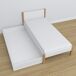 Cama individual de madera con cajón N02 120x190 Cama individual de madera con cajón N02 120x190 Madera