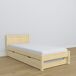 Cama individual con cajón para colchón N02 80x190 Cama individual con cajón para colchón N02 80x190 Pino
