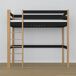 Cama alta de madera N05 90x200 Cama alta de madera N05 90x200 Negro