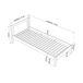 Cama individual de madera N02 100x200 Cama individual de madera N02 100x200 Pino